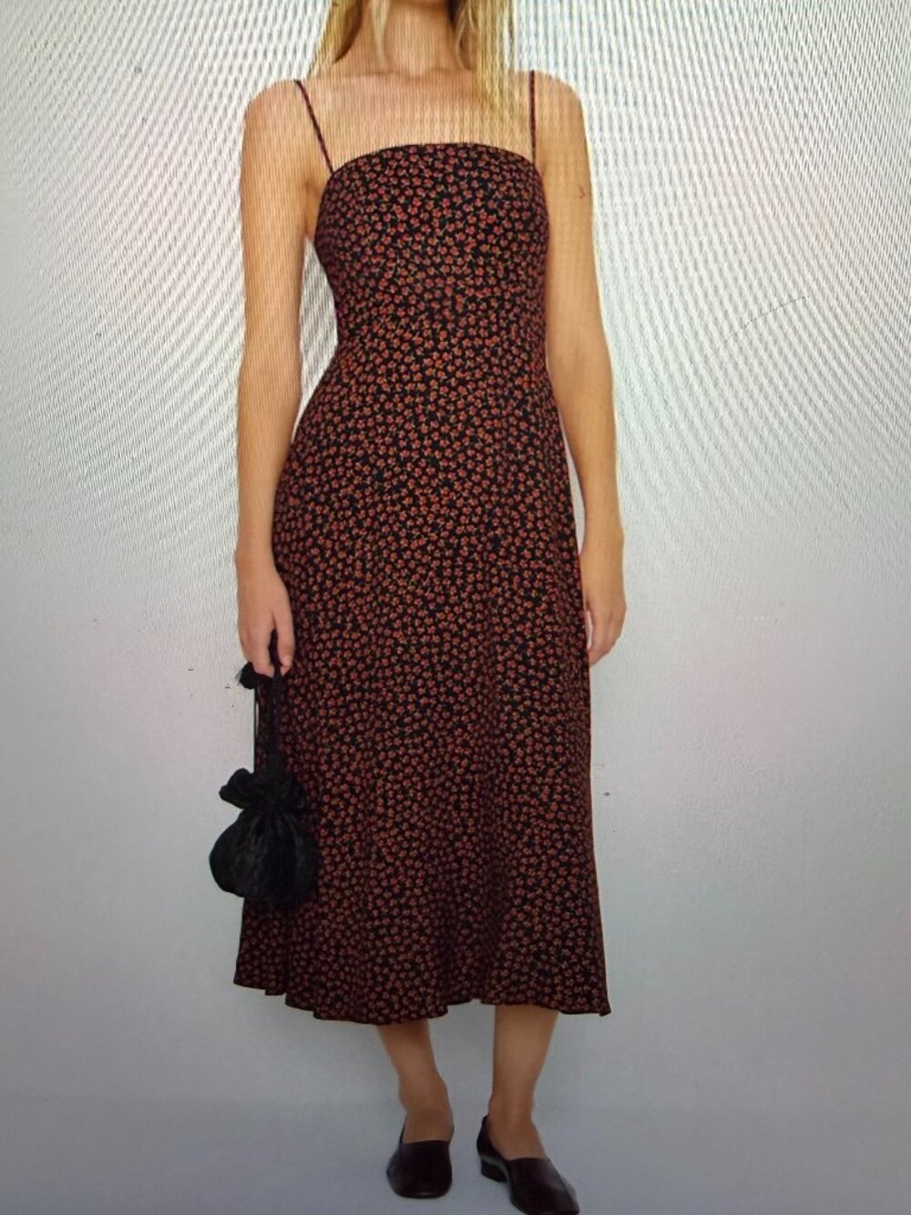 Reformation Monette Dress Black - Size 8